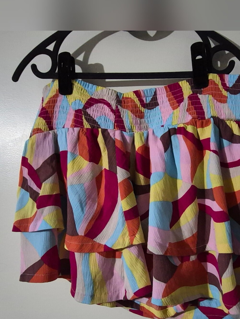 Multi-Color Tiered Ruffle Women’s Skort